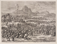KG 05690
<br/>
Israëlieten verzamelen manna in de woestijn
<br/>
<em>Luyken, Jan (1649-1712)</em>